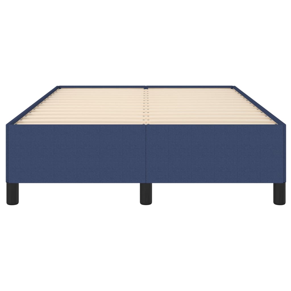 Cadre de lit sans matelas bleu 120x190 cm tissu - XIOS