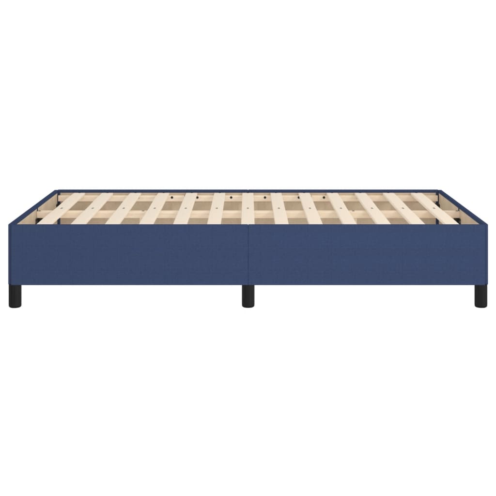 Cadre de lit sans matelas bleu 120x190 cm tissu - XIOS