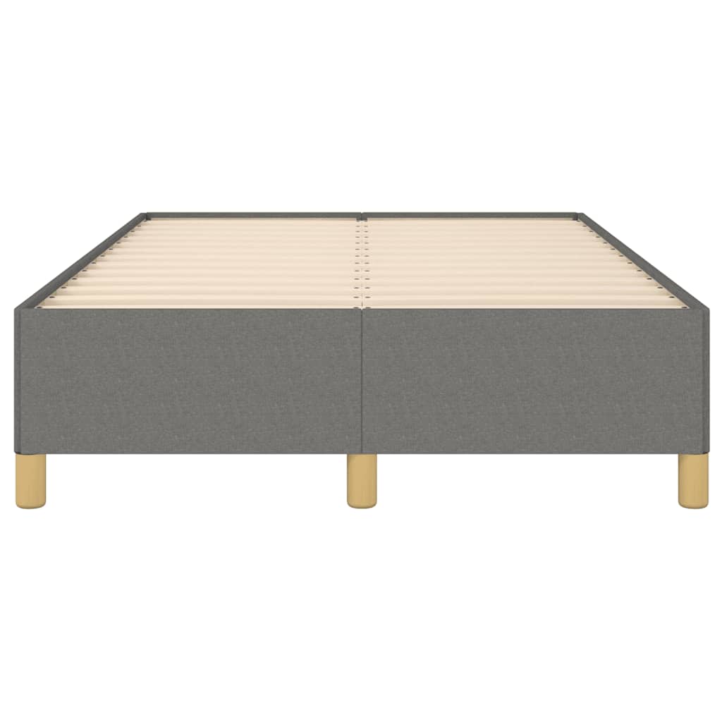 Cadre de lit sans matelas gris foncé 120x190 cm tissu - XIOS