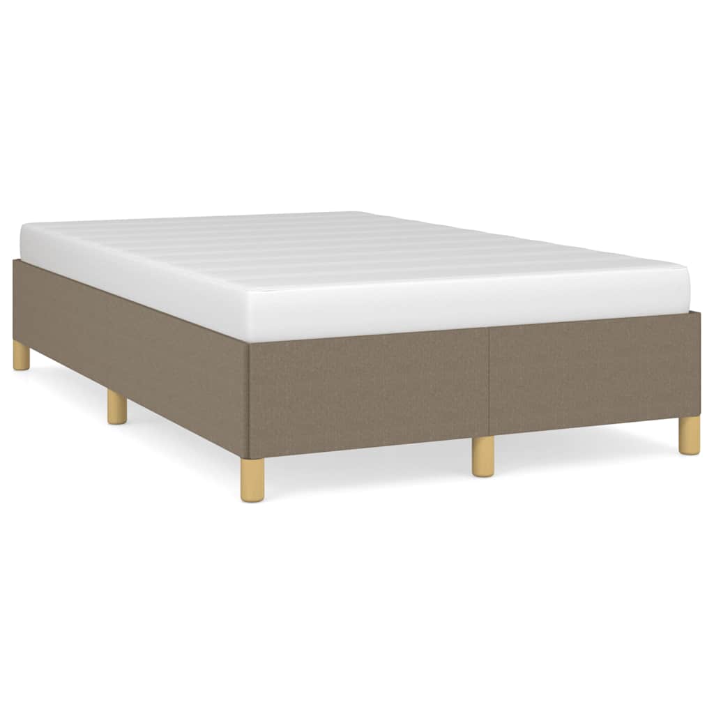 Cadre de lit sans matelas taupe 120x190 cm tissu - XIOS