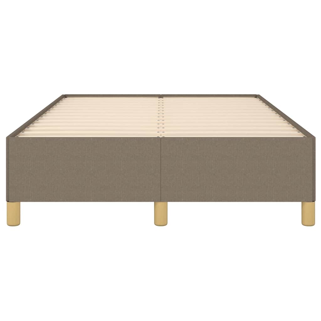 Cadre de lit sans matelas taupe 120x190 cm tissu - XIOS