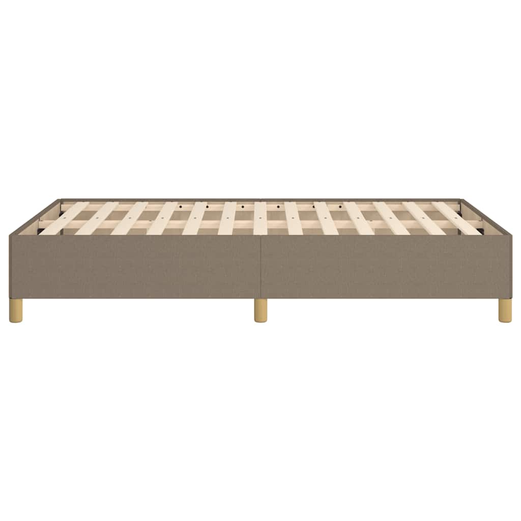 Cadre de lit sans matelas taupe 120x190 cm tissu - XIOS