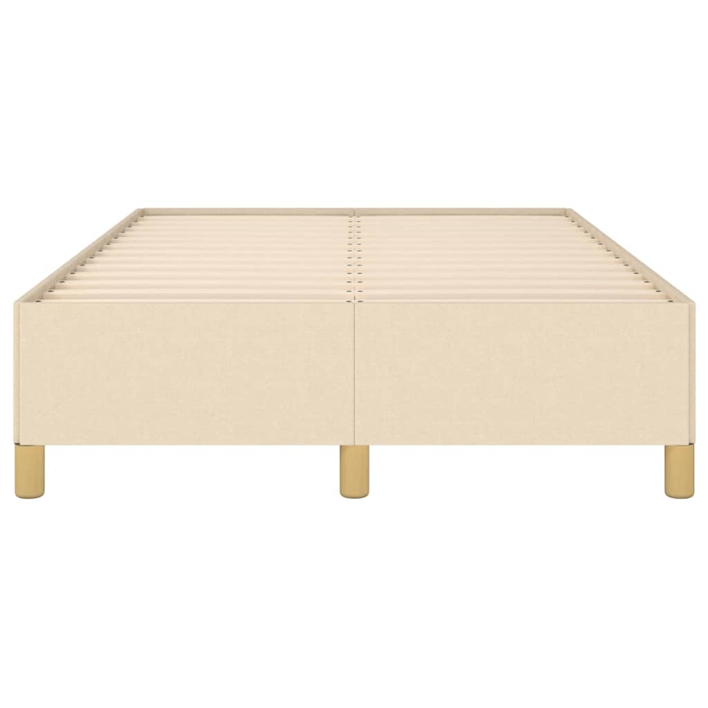 Cadre de lit sans matelas crème 120x190 cm tissu - XIOS