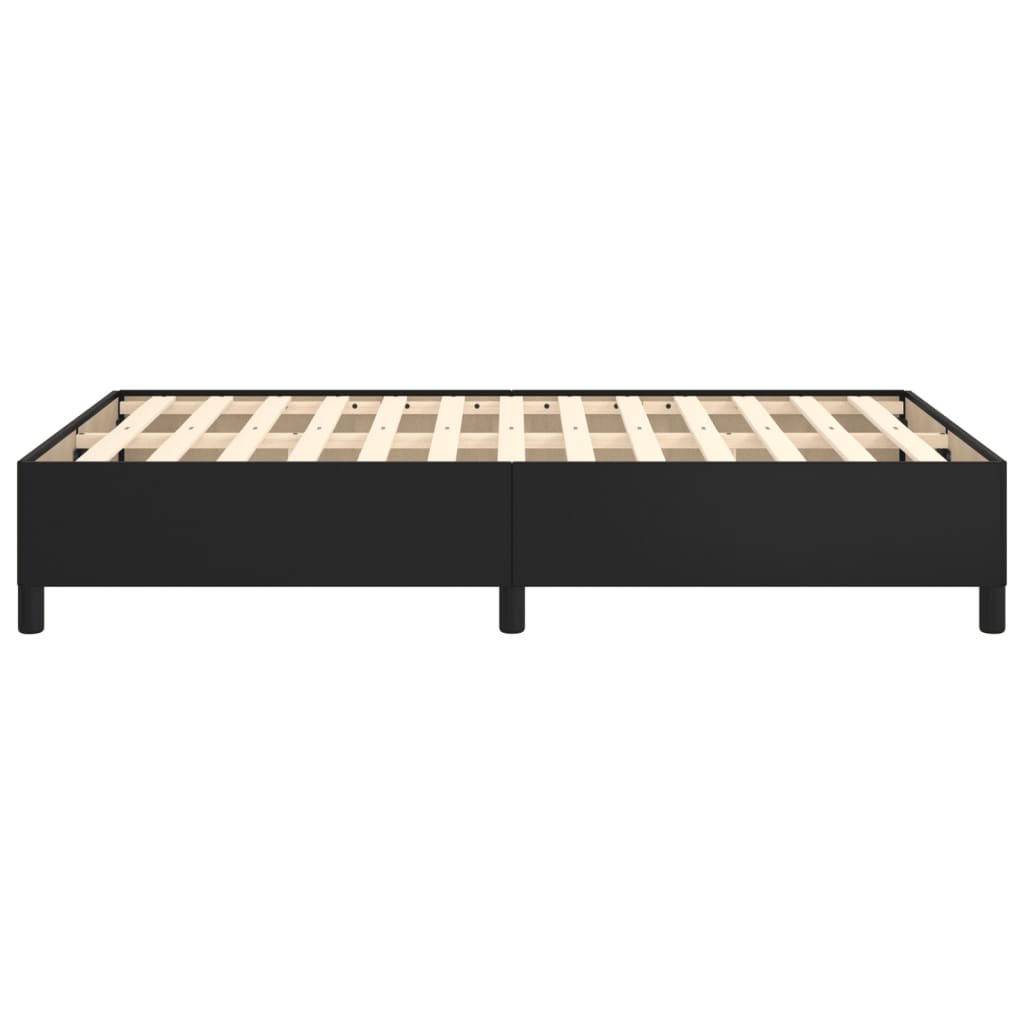 Cadre de lit sans matelas noir 120x190 cm similicuir - XIOS