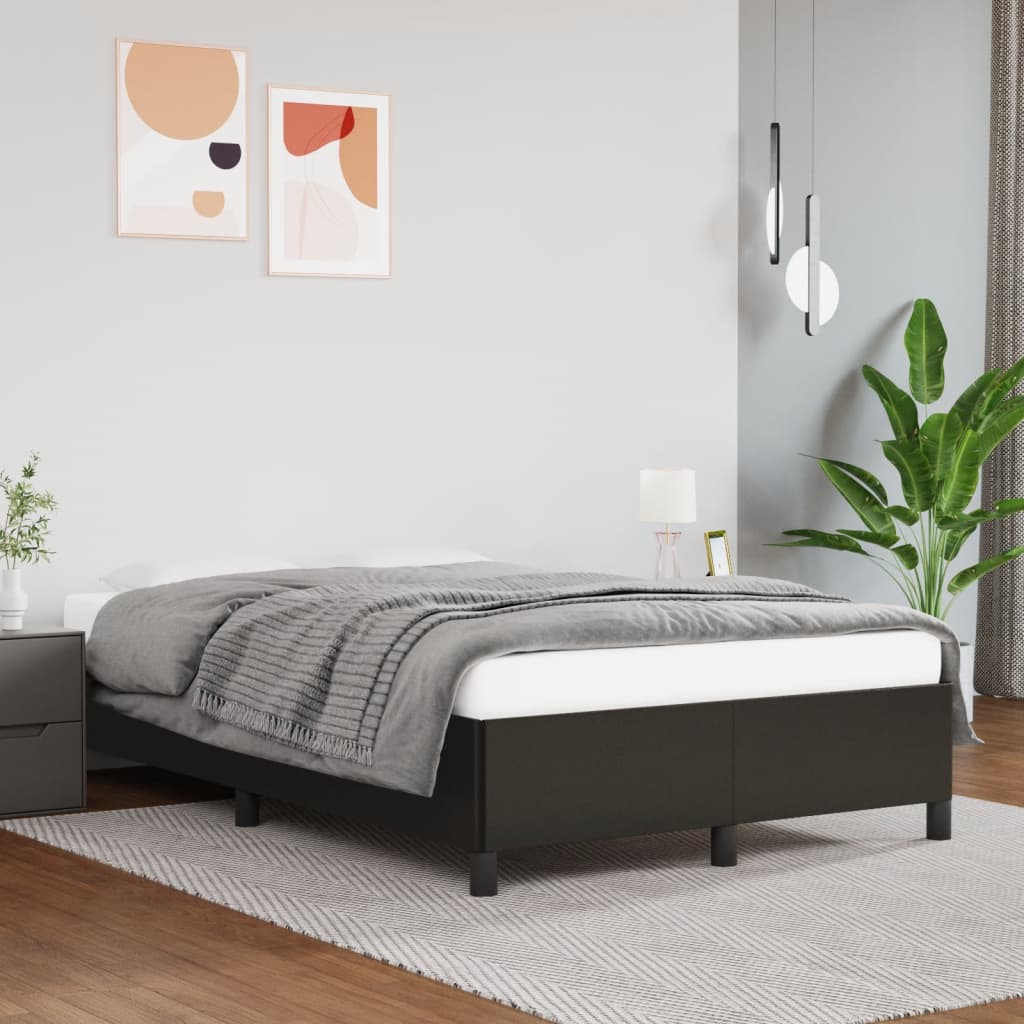 Cadre de lit sans matelas noir 120x190 cm similicuir - XIOS