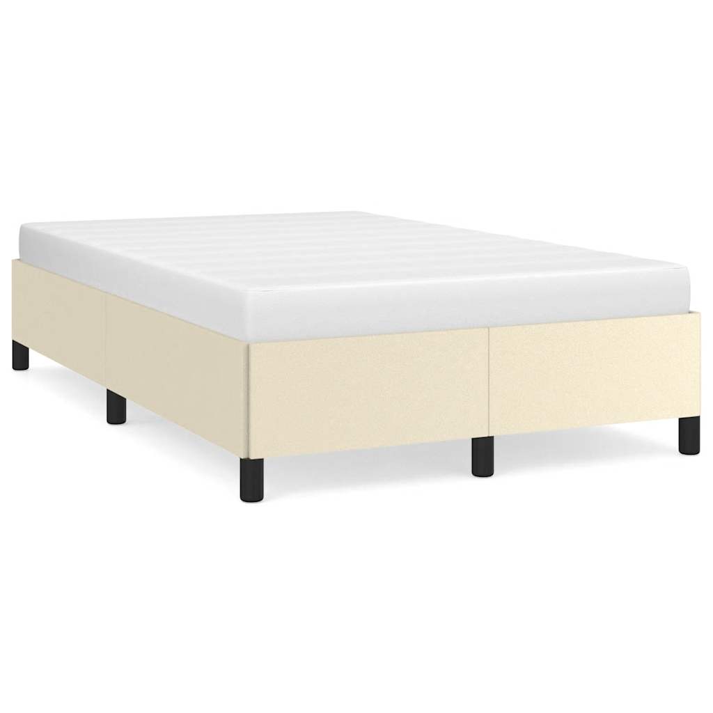 Cadre de lit sans matelas crème 120x190 cm similicuir - XIOS