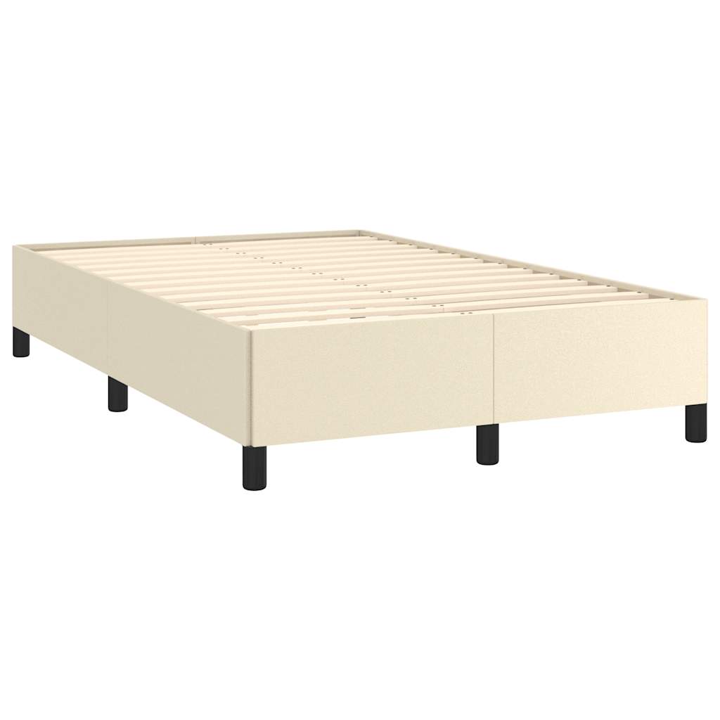 Cadre de lit sans matelas crème 120x190 cm similicuir - XIOS