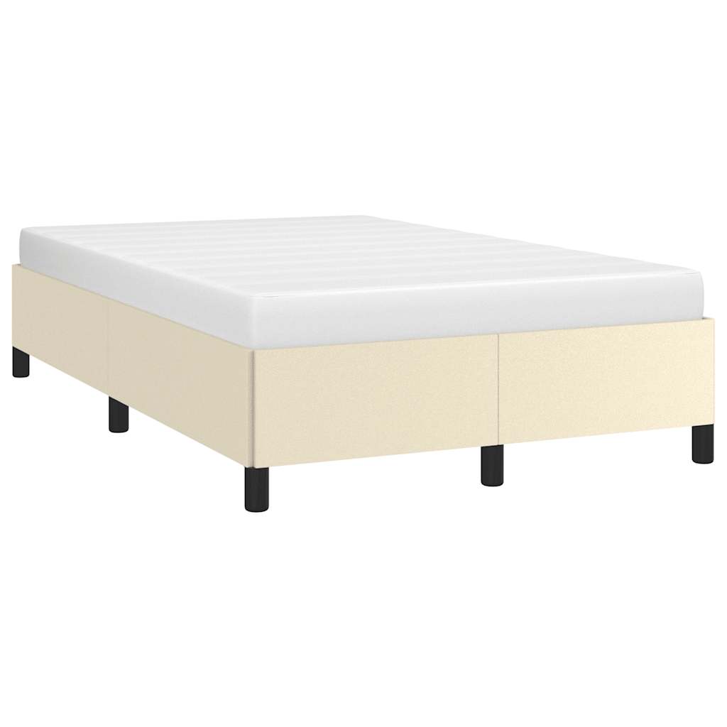 Cadre de lit sans matelas crème 120x190 cm similicuir - XIOS