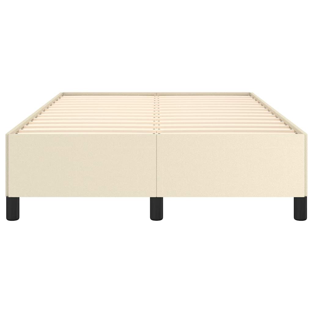 Cadre de lit sans matelas crème 120x190 cm similicuir - XIOS