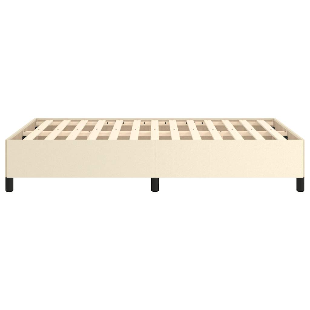 Cadre de lit sans matelas crème 120x190 cm similicuir - XIOS