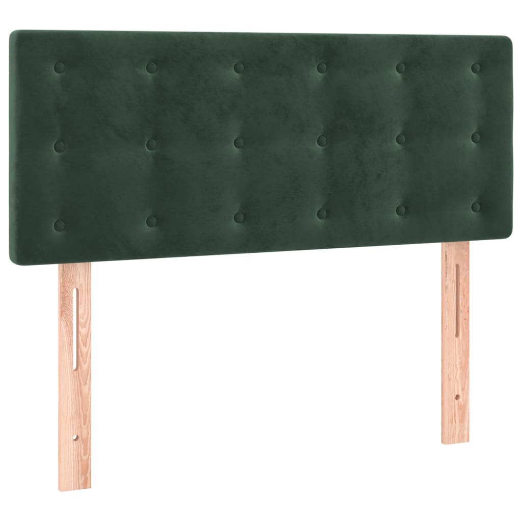 Sommier à lattes de lit avec matelas vert foncé 120x190 cm - XIOS