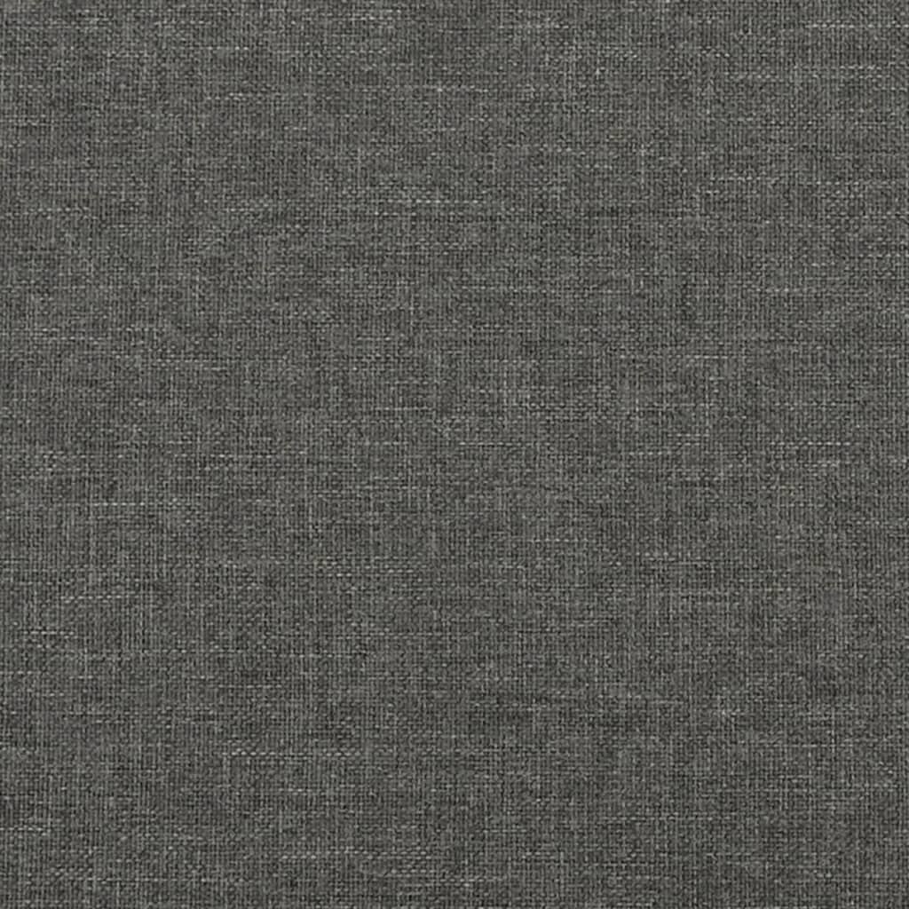 Sommier à lattes de lit avec matelas gris foncé 120x190cm tissu - XIOS