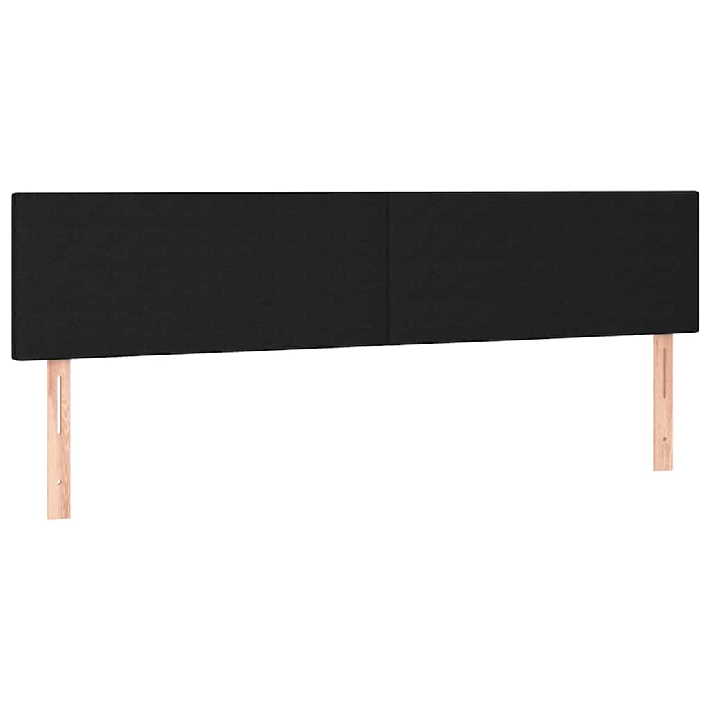 Sommier à lattes de lit avec matelas noir 120x190 cm tissu - XIOS