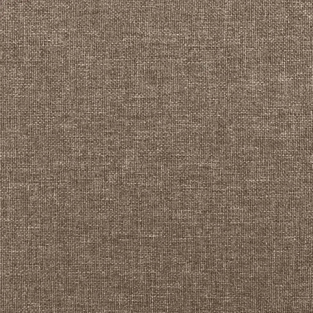 Sommier à lattes de lit avec matelas taupe 120x190 cm tissu - XIOS
