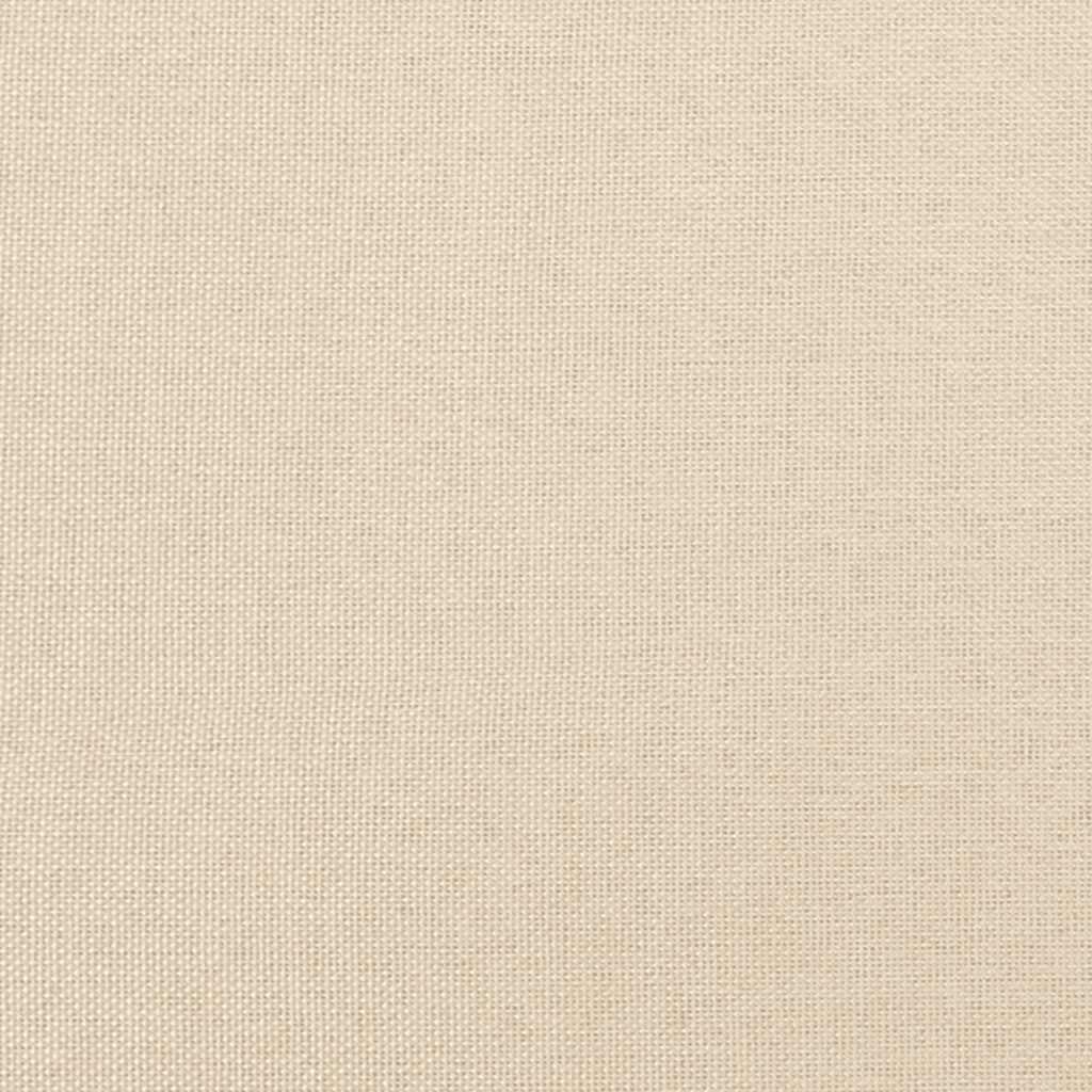 Sommier à lattes de lit avec matelas crème 120x190 cm tissu - XIOS