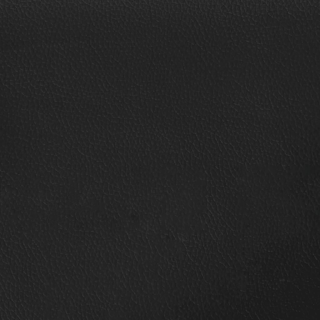 Sommier à lattes de lit matelas LED noir 120x190 cm similicuir - XIOS