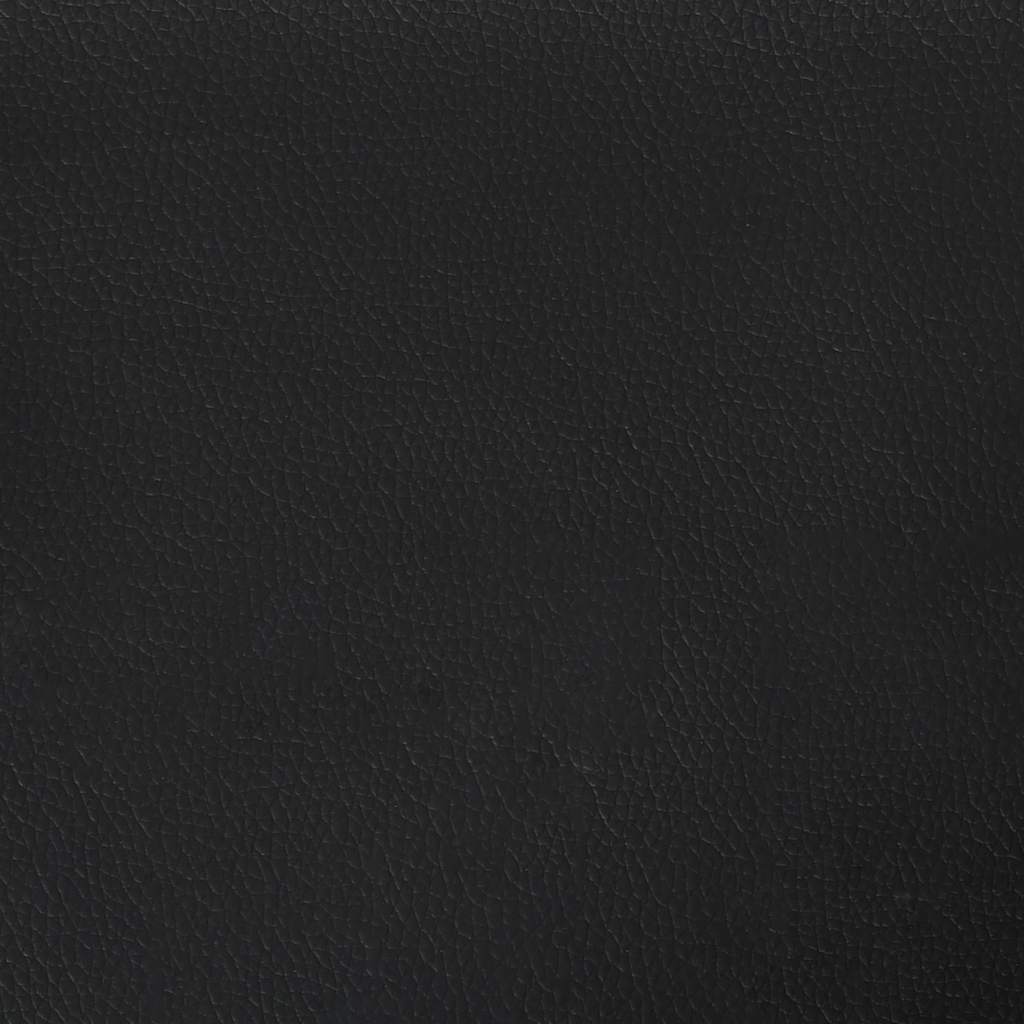 Sommier à lattes de lit matelas LED noir 120x190 cm similicuir - XIOS