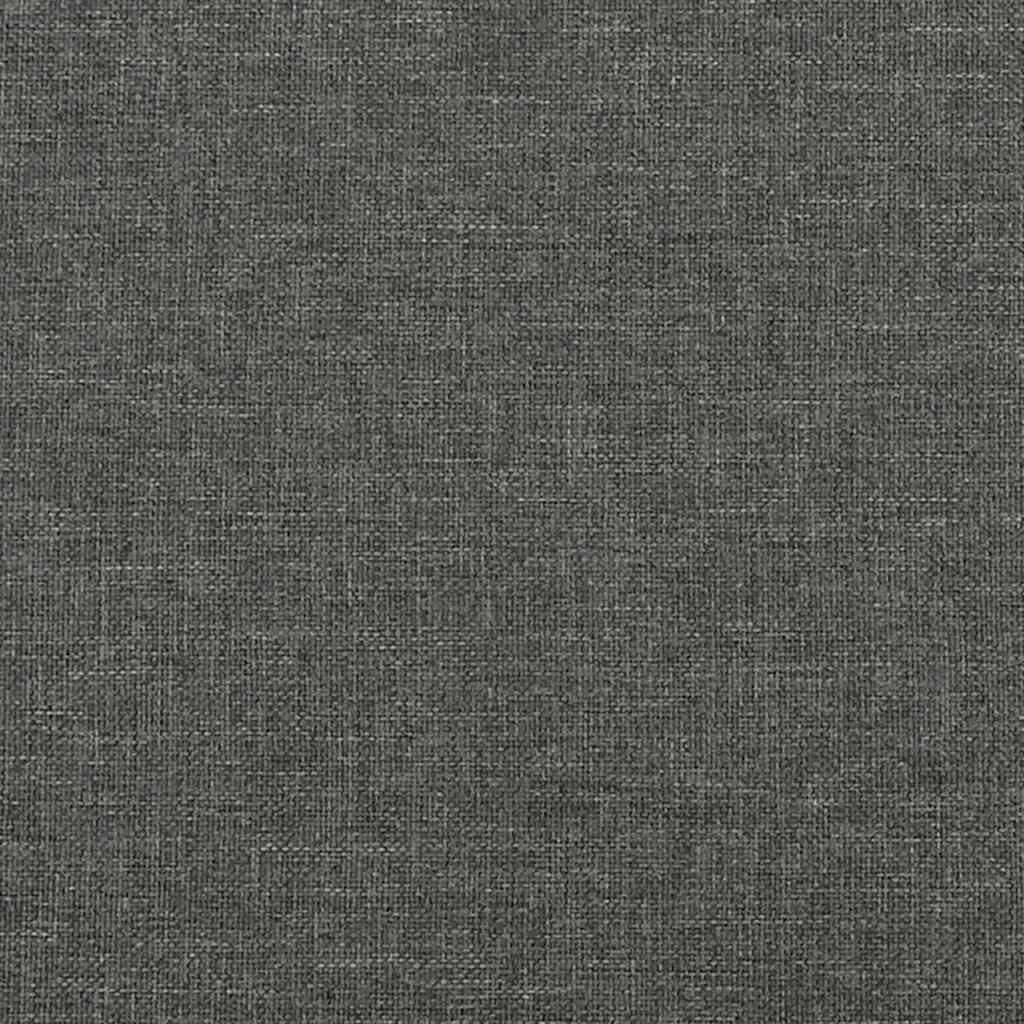 Sommier à lattes de lit matelas LED gris foncé 120x190 cm tissu - XIOS