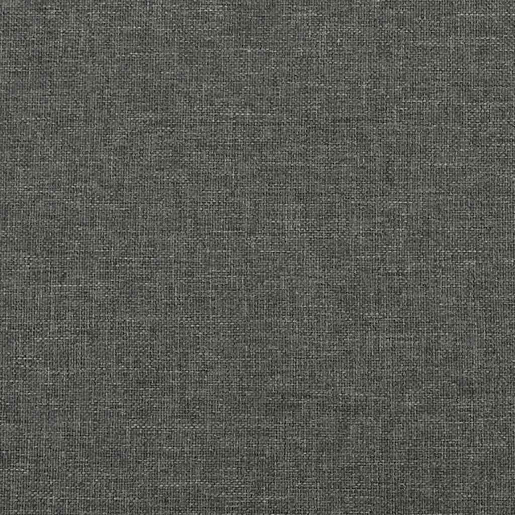 Sommier à lattes de lit avec matelas gris foncé 120x190cm tissu - XIOS