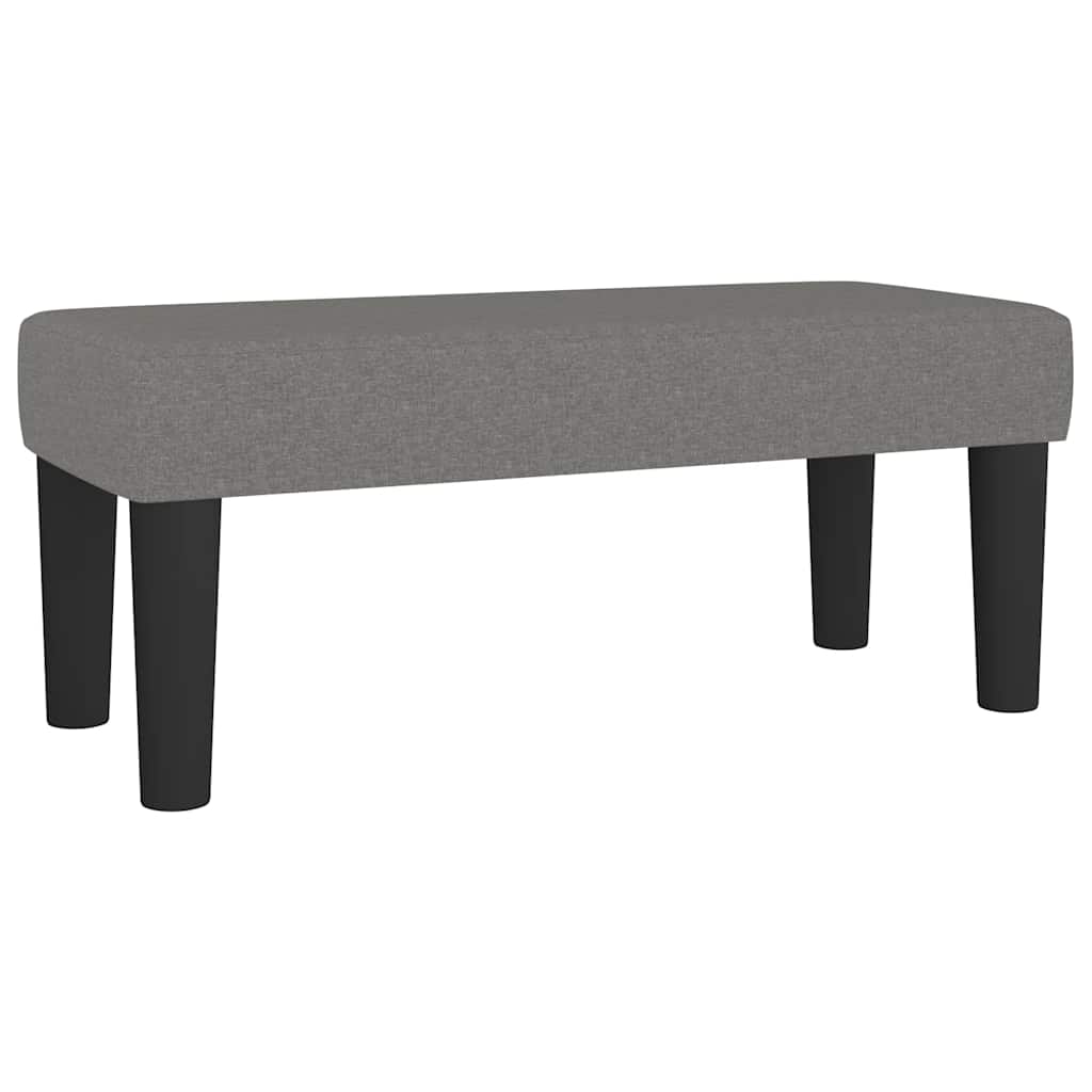 Sommier à lattes de lit avec matelas gris foncé 120x190cm tissu - XIOS