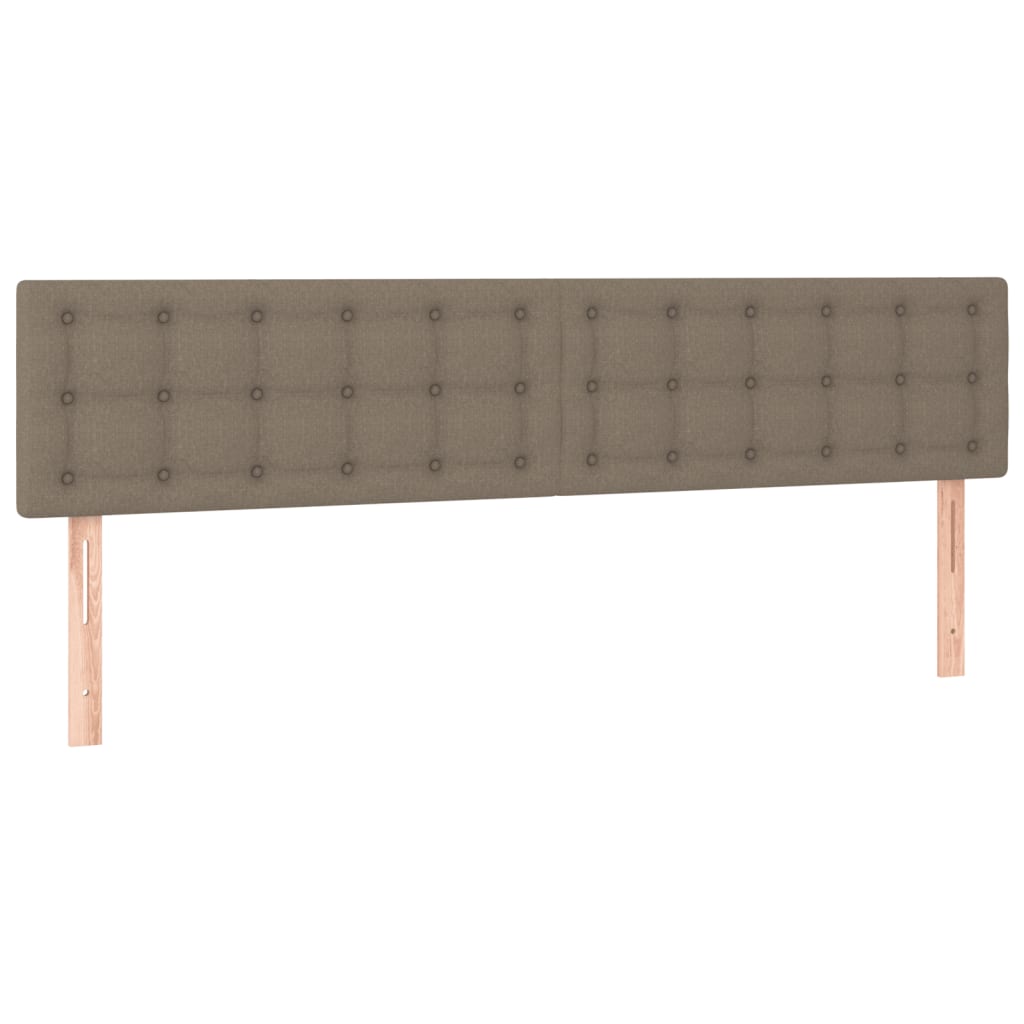 Cadre de lit sans matelas taupe 120x190 cm tissu - XIOS