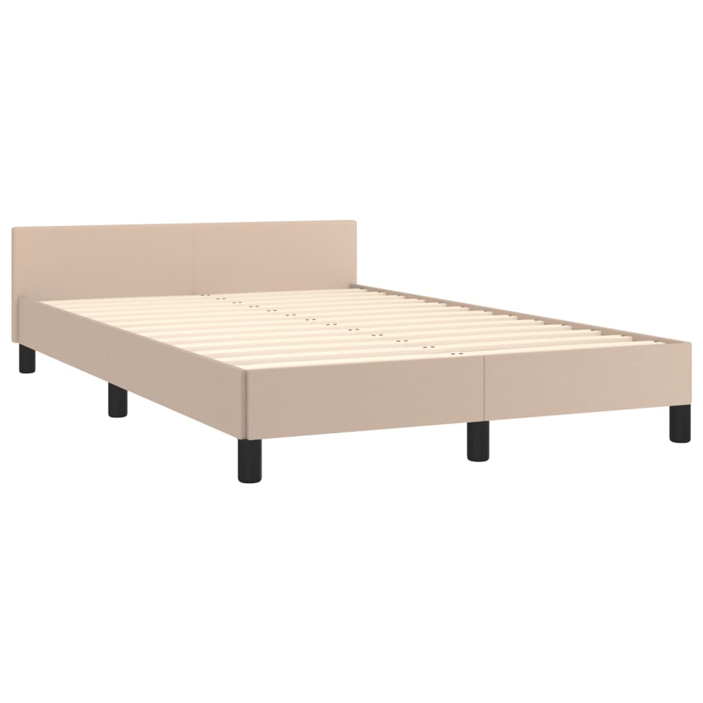 Cadre de lit sans matelas cappuccino 120x190 cm similicuir - XIOS
