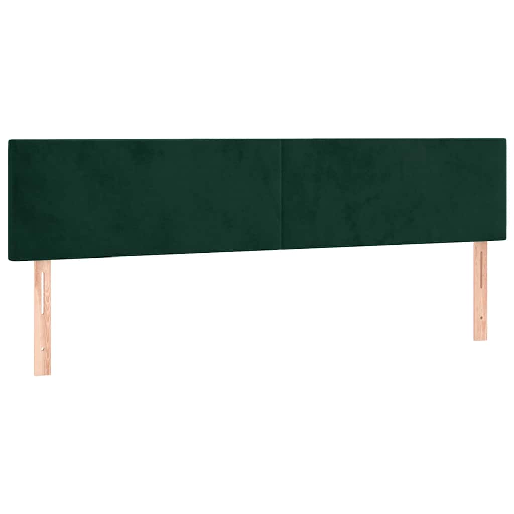 Cadre de lit sans matelas vert foncé 120x190 cm velours - XIOS