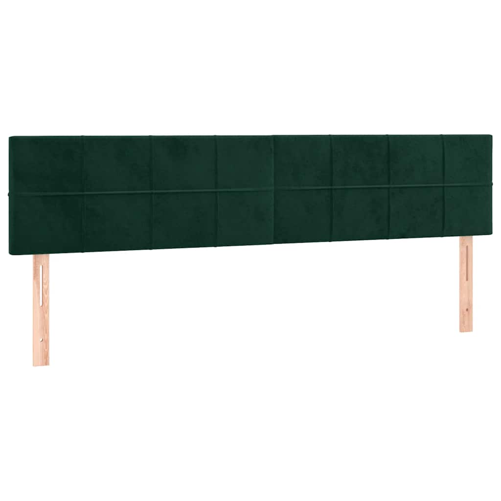 Cadre de lit sans matelas vert foncé 120x190 cm velours - XIOS