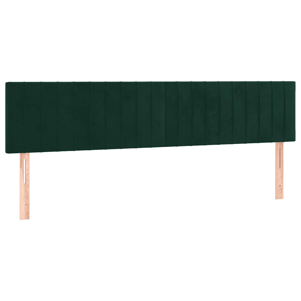 Cadre de lit sans matelas vert foncé 120x190 cm velours - XIOS