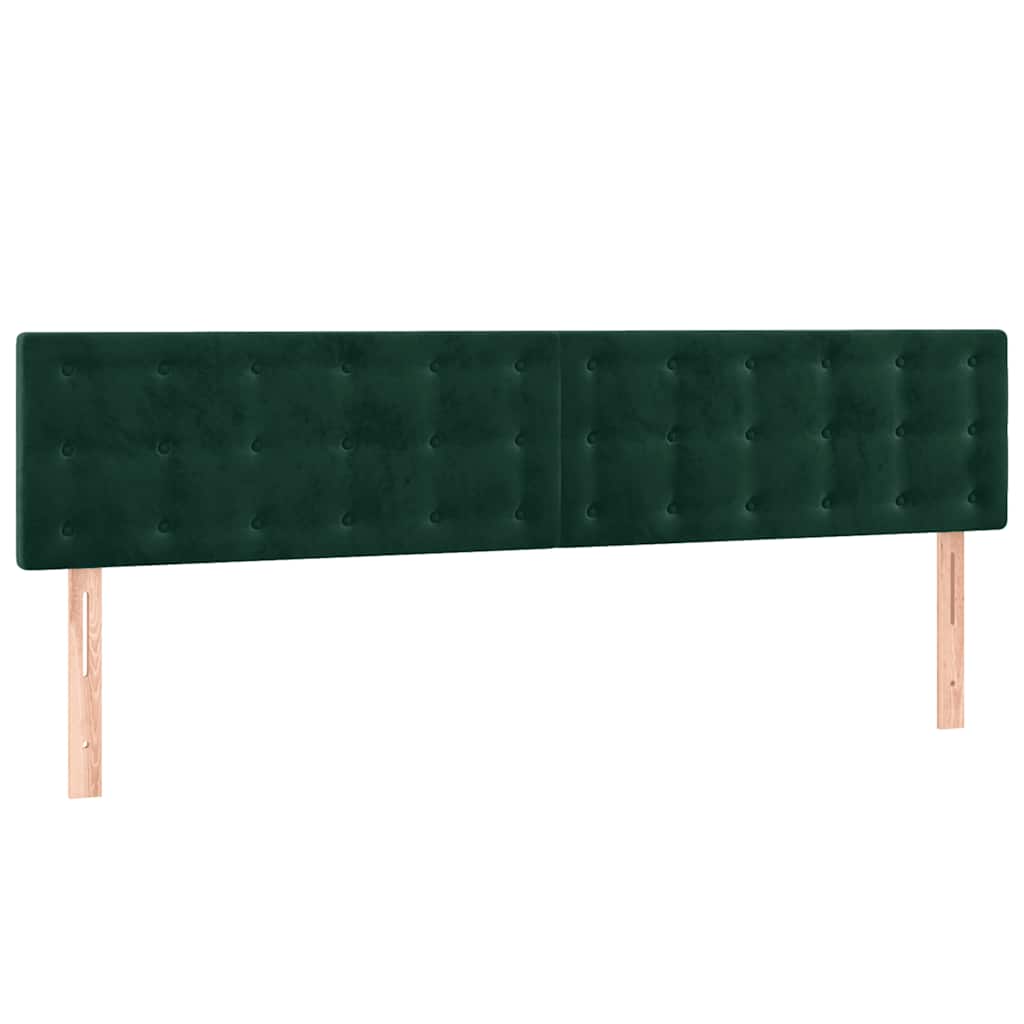 Cadre de lit sans matelas vert foncé 120x190 cm velours - XIOS