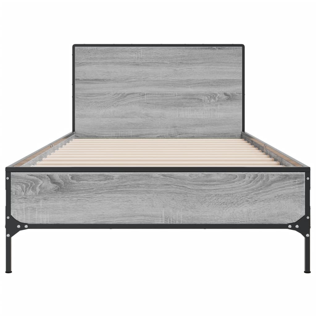 Cadre de lit sans matelas sonoma gris 90x200 cm - XIOS