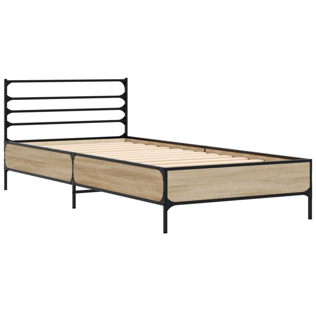 Cadre de lit sans matelas chêne sonoma 90x200 cm - XIOS