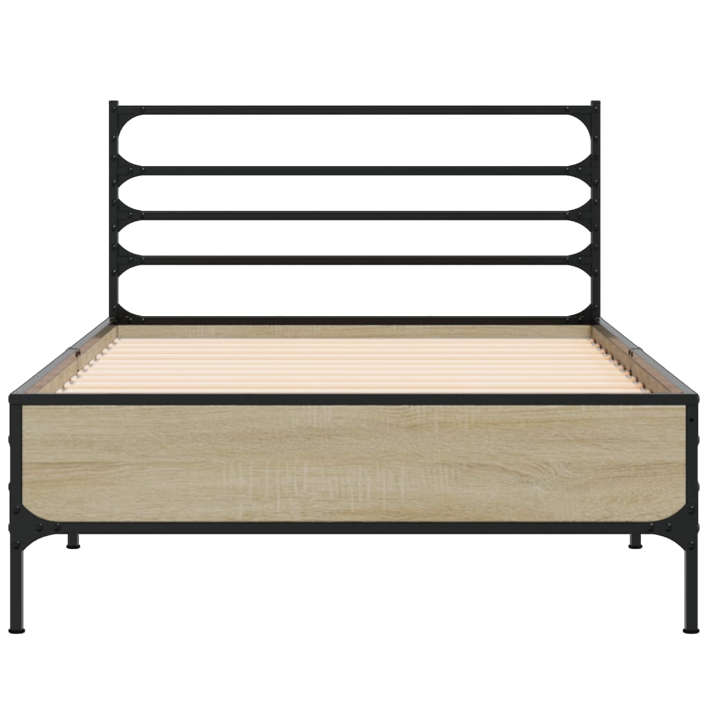 Cadre de lit sans matelas chêne sonoma 100x200 cm - XIOS