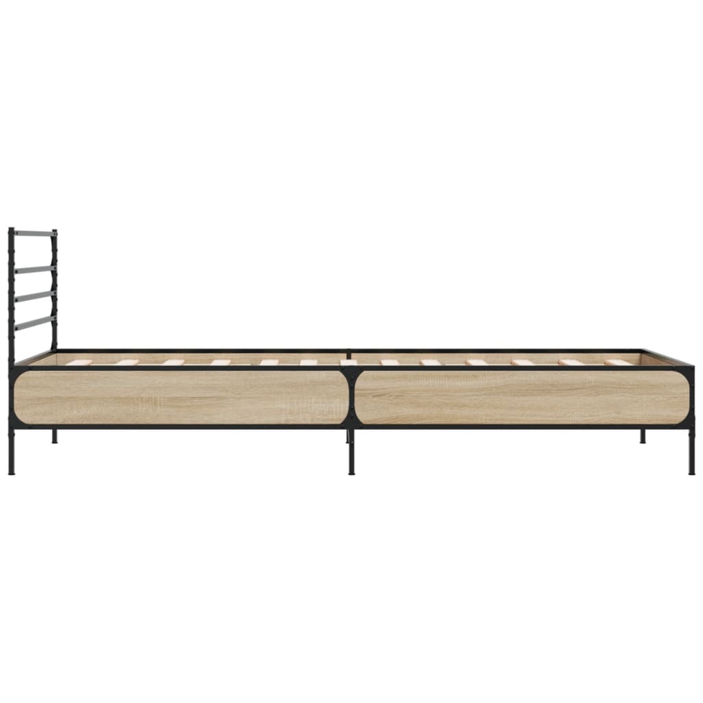 Cadre de lit sans matelas chêne sonoma 100x200 cm - XIOS