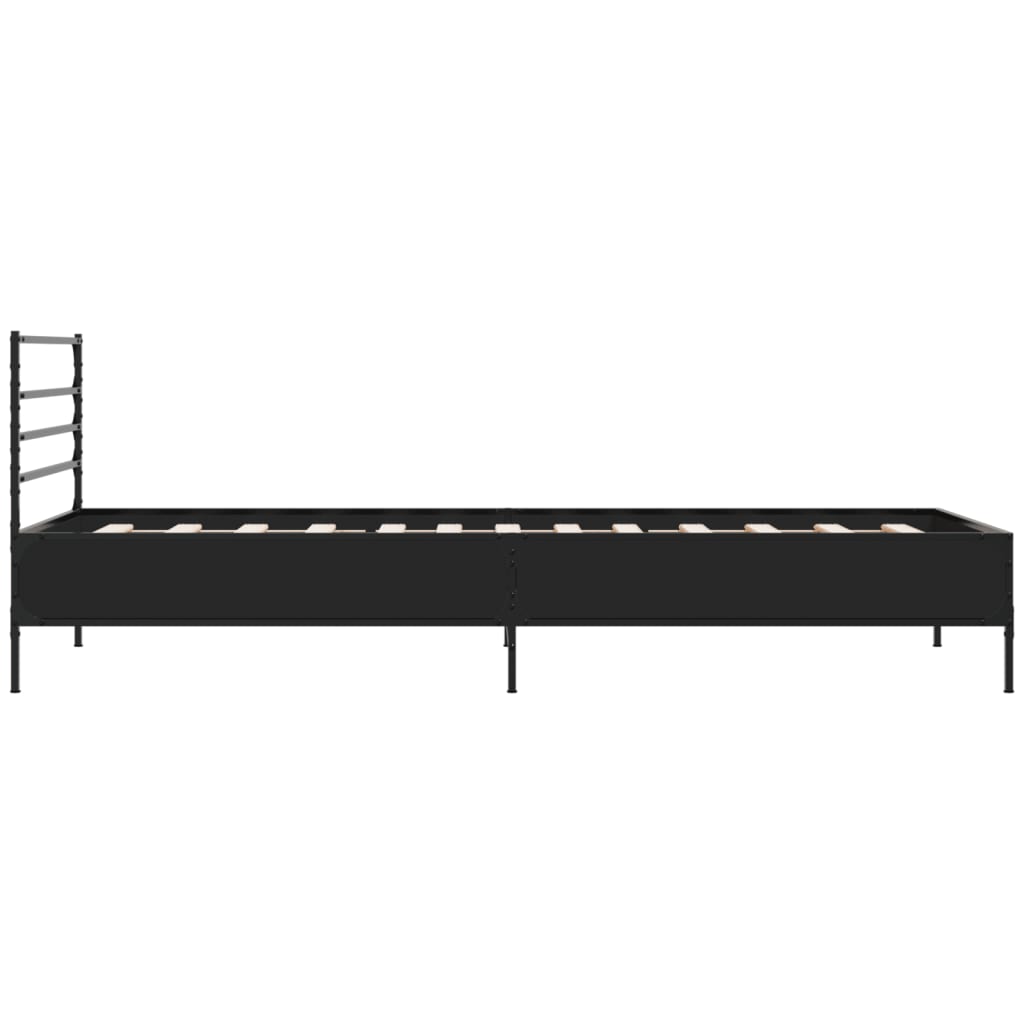 Cadre de lit sans matelas noir 90x190 cm - XIOS