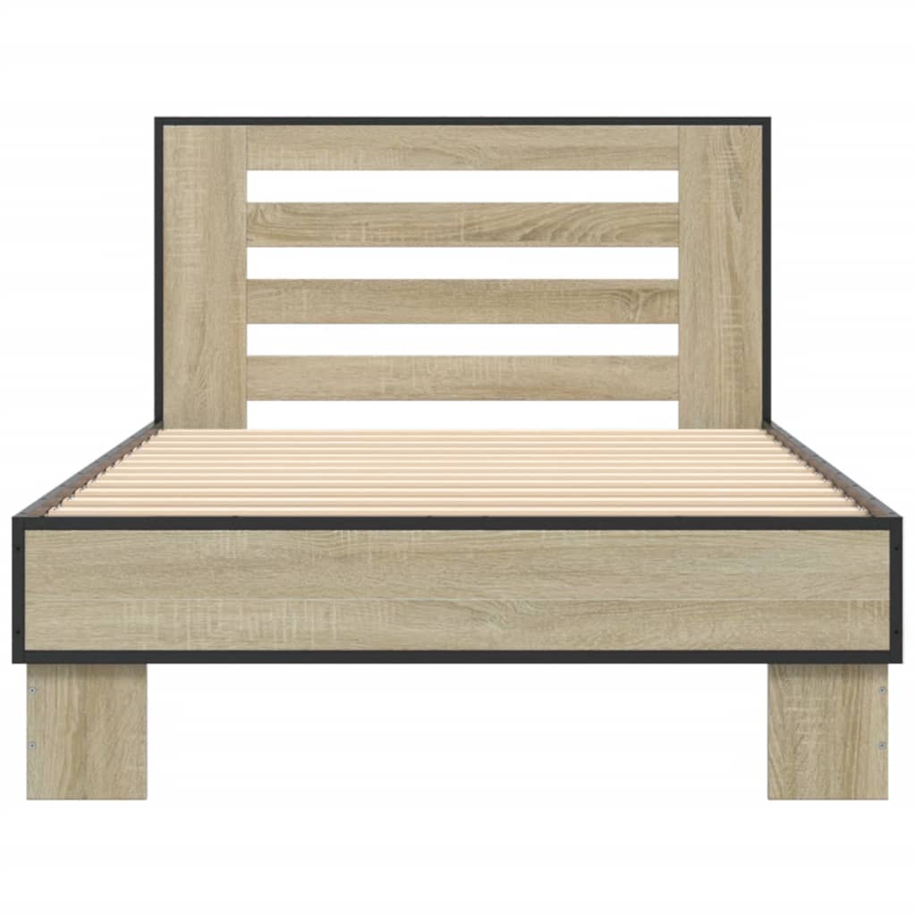 Cadre de lit sans matelas chêne sonoma 75x190 cm - XIOS