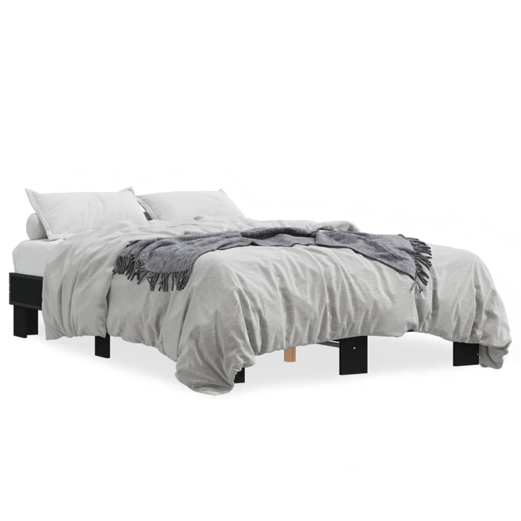Cadre de lit sans matelas noir 120x200 cm - XIOS