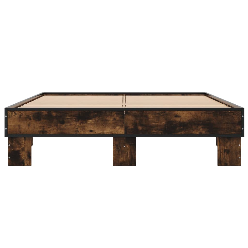 Cadre de lit sans matelas chêne fumé 120x200 cm - XIOS