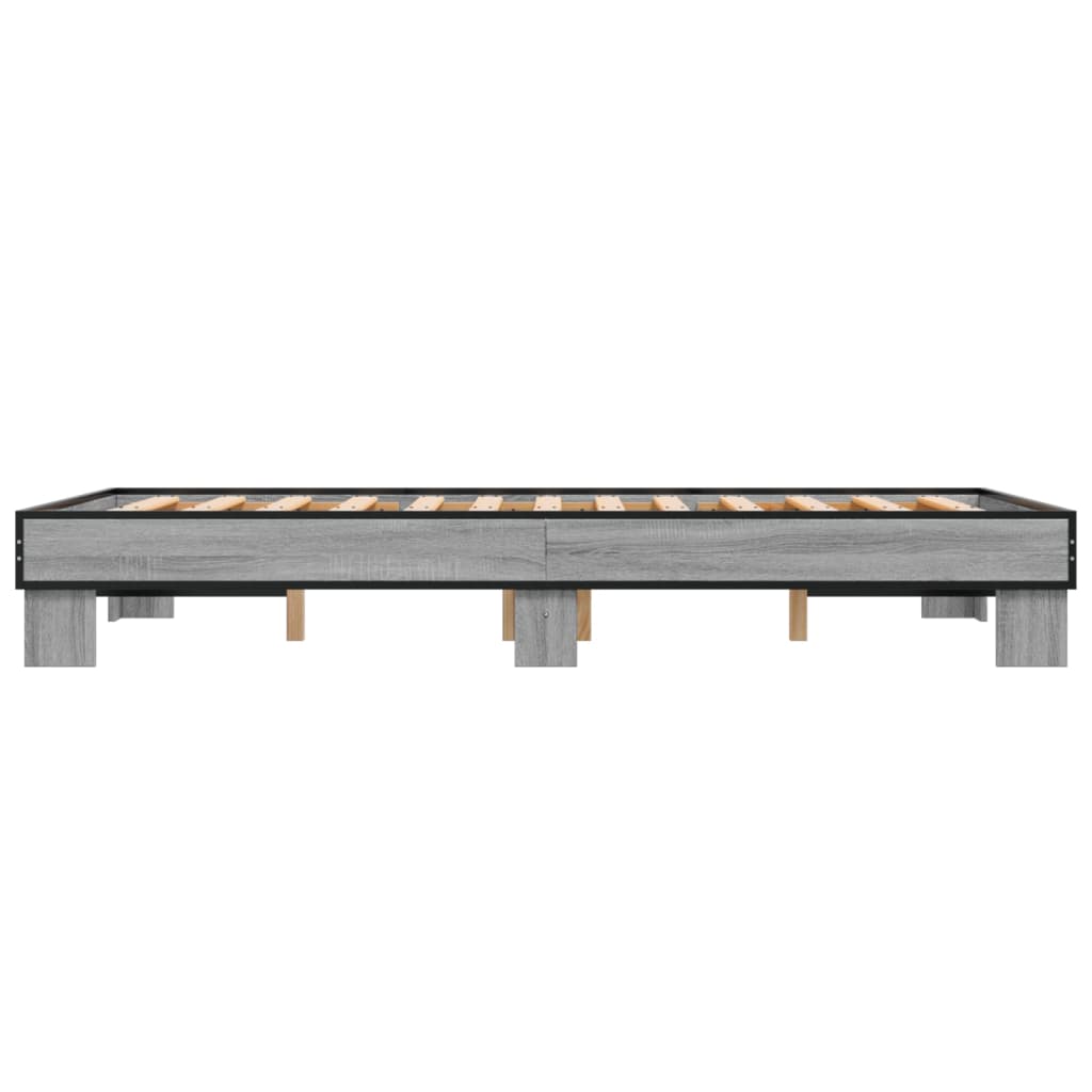 Cadre de lit sans matelas sonoma gris 120x200 cm - XIOS