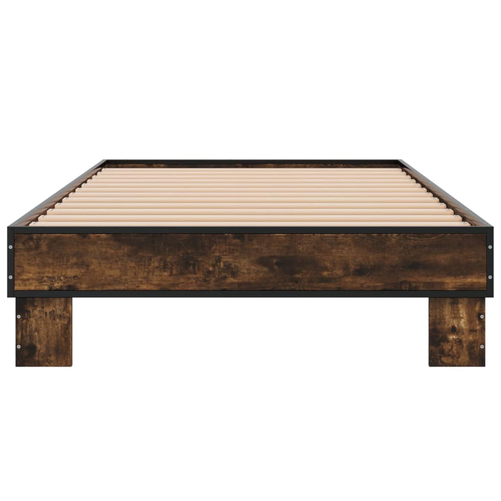 Cadre de lit sans matelas chêne fumé 100x200 cm - XIOS