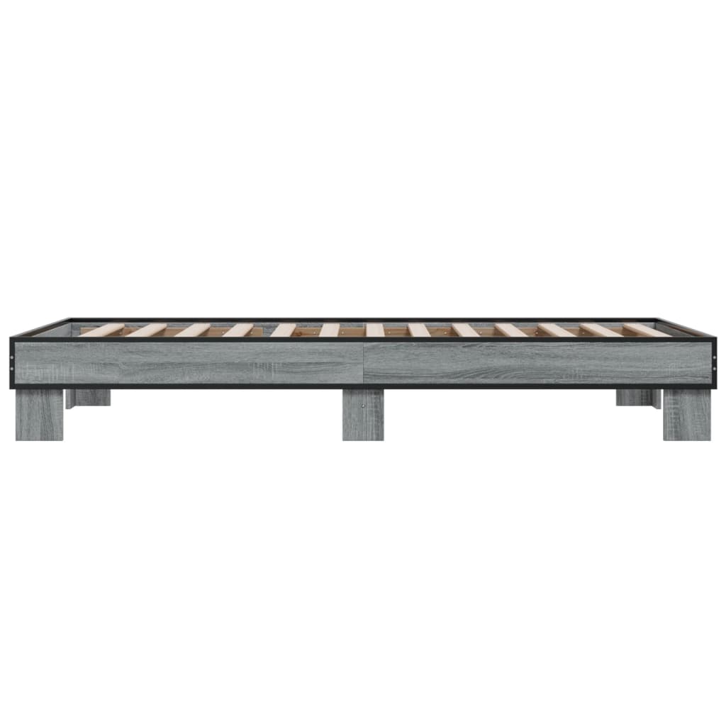 Cadre de lit sans matelas sonoma gris 100x200 cm - XIOS