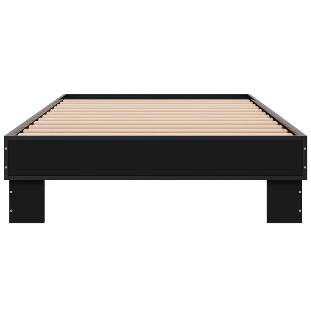 Cadre de lit sans matelas noir 90x200 cm - XIOS