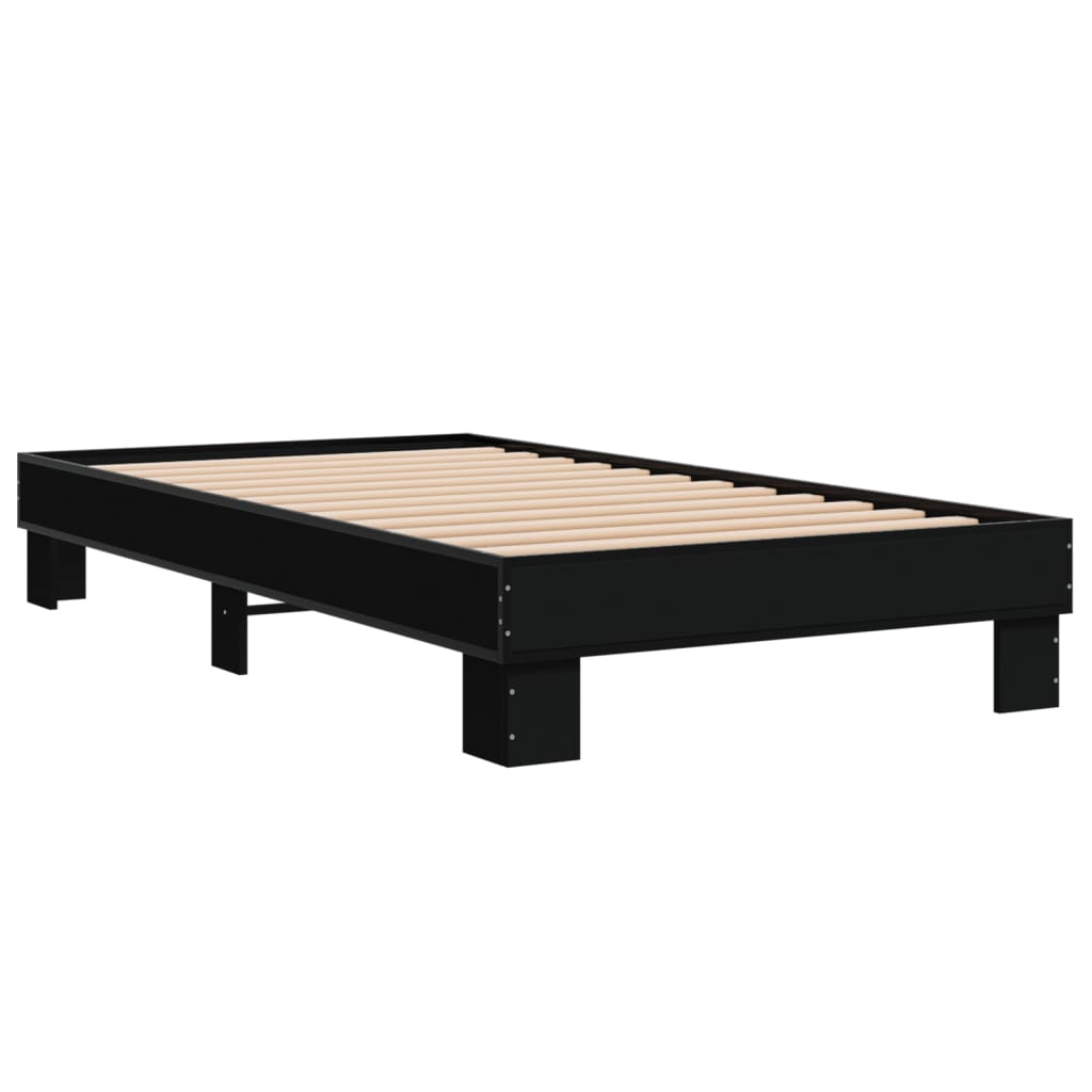 Cadre de lit sans matelas noir 90x200 cm - XIOS