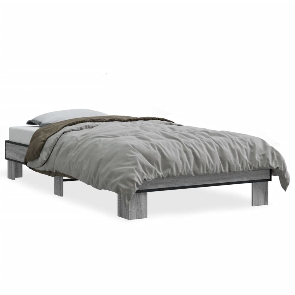 Cadre de lit sans matelas sonoma gris 90x200 cm - XIOS