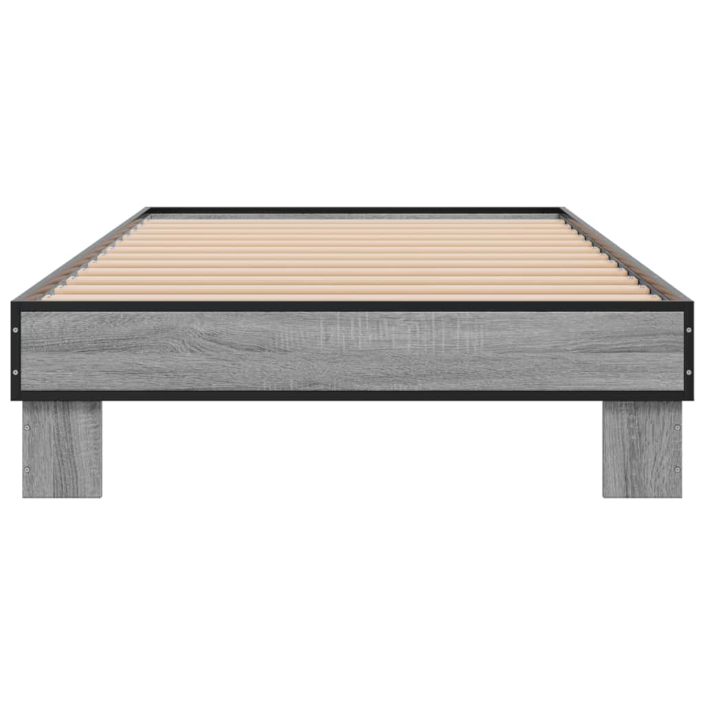 Cadre de lit sans matelas sonoma gris 75x190 cm - XIOS