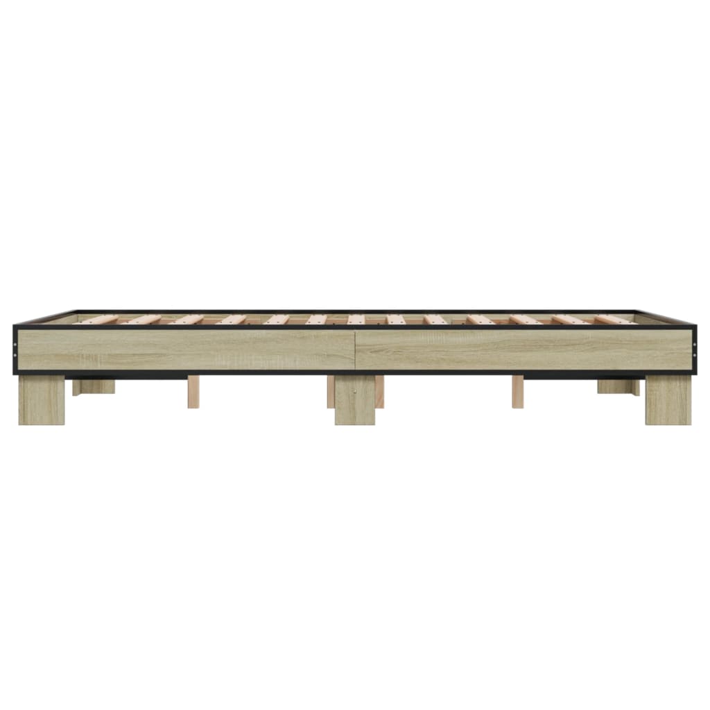 Cadre de lit sans matelas chêne sonoma 120x190 cm - XIOS
