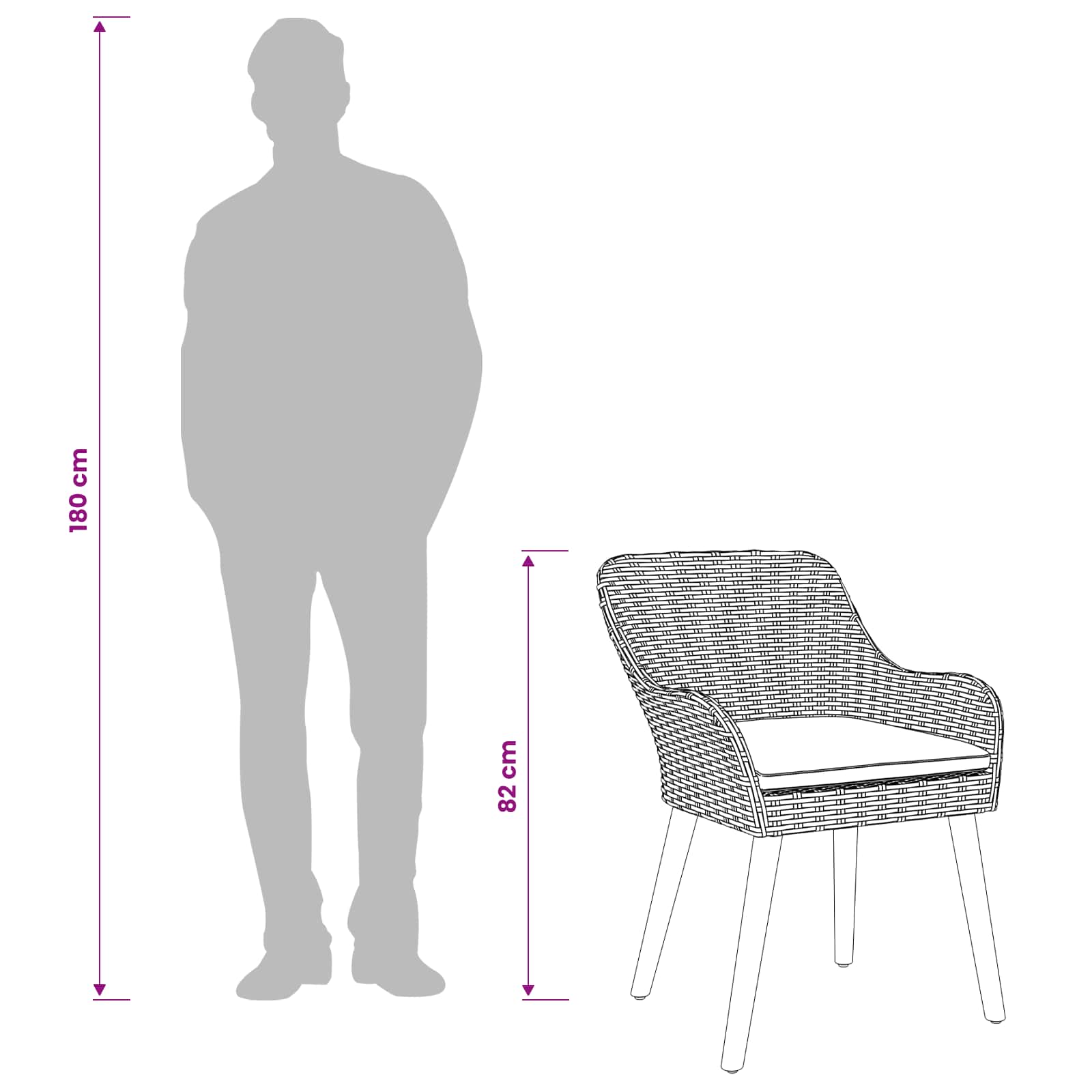 Ensemble de salle à manger pour jardin 5 pcs Gris clair