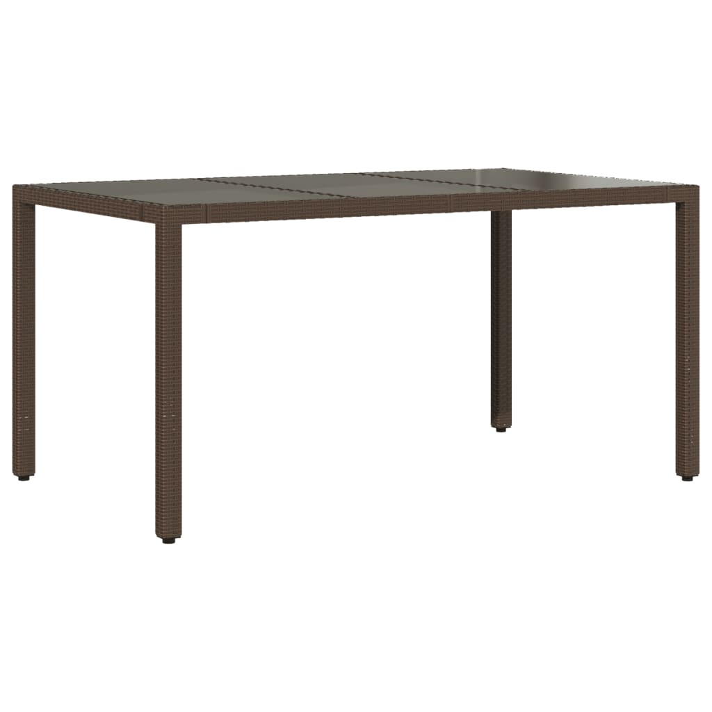 Ensemble à manger de jardin et coussins 7 pcs marron rotin