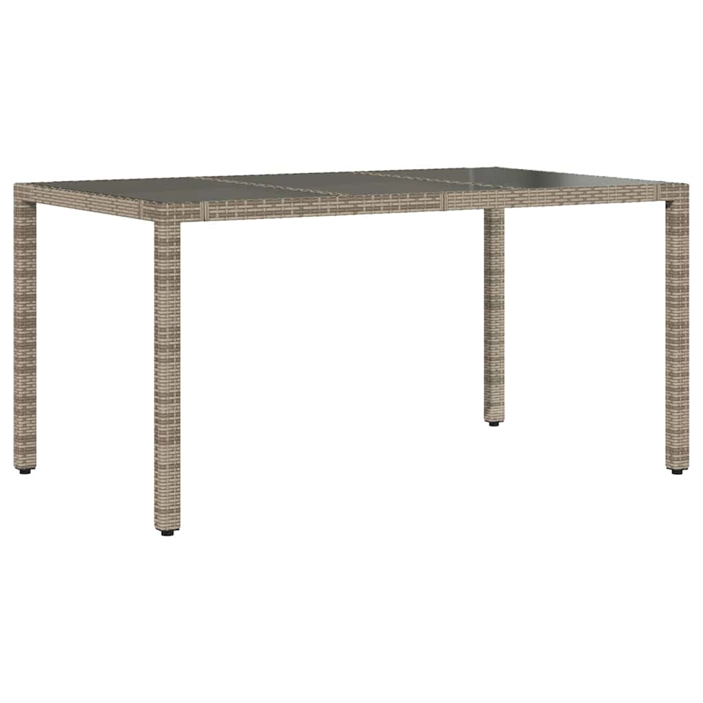 Ensemble de bistro de jardin 5 pcs coussins gris poly rotin