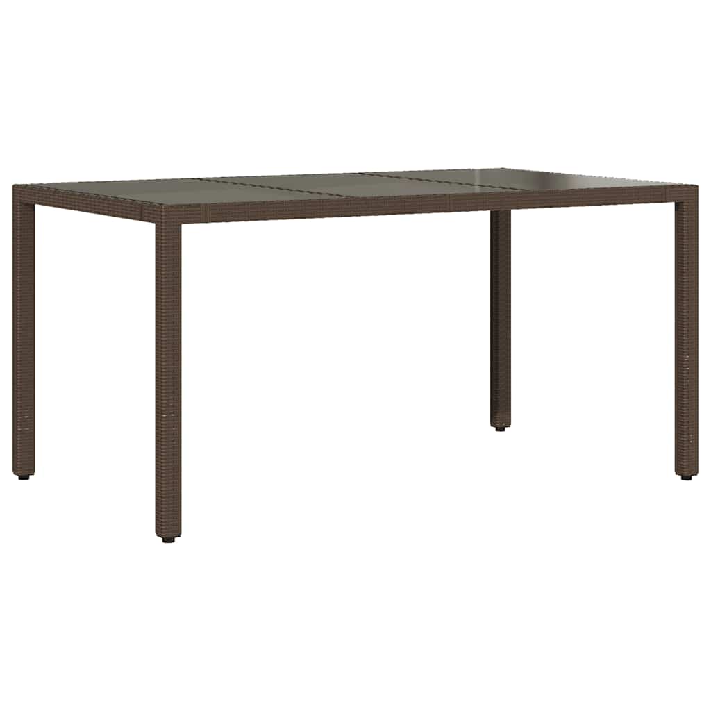 Ensemble de bistro de jardin 7 pcs coussins marron poly rotin
